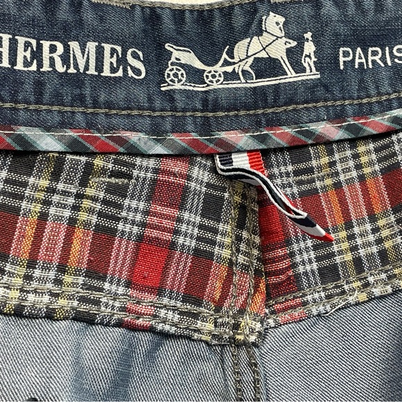 Hermes Paris Mens Sz 42 (42x30) Denim Blue Jeans (AA23) - Picture 7 of 10
